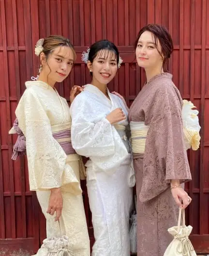 Rikawafuku Kimono's Lace Kimono Rental Coordination