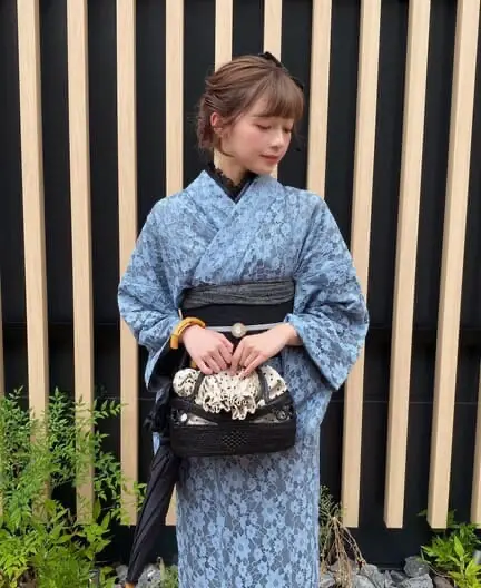 Rikawafuku Kimono's Lace Kimono Rental Coordination