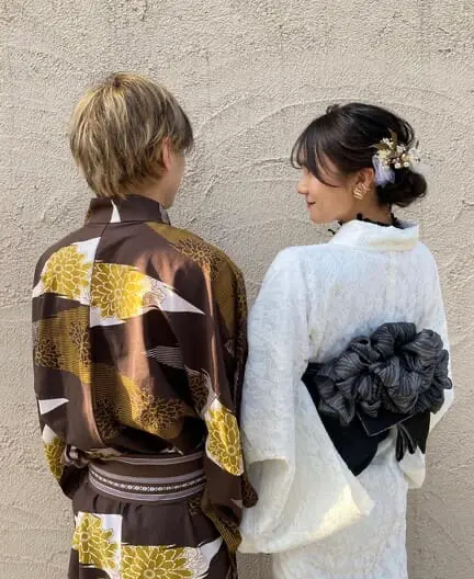Image of Couple Kimono Coordination