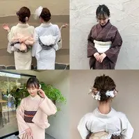 Asakusa Kimono Hair Set Plan - Rent Stylish Kimonos