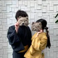 Kamakura Kimono Couple Plan (with Hair Set)