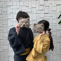 Kawagoe Kimono Couple Plan (with Hair Set)