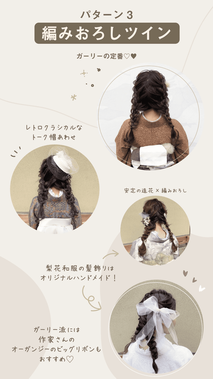Rika Kimono's Hair Set (Braided Twin Hairstyle)