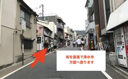 Proceed straight on Matsubara Street