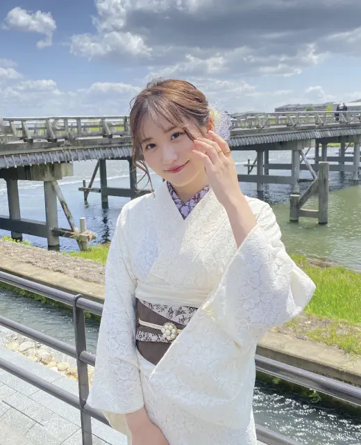 Popular Lace Kimono Coordination in Kyoto