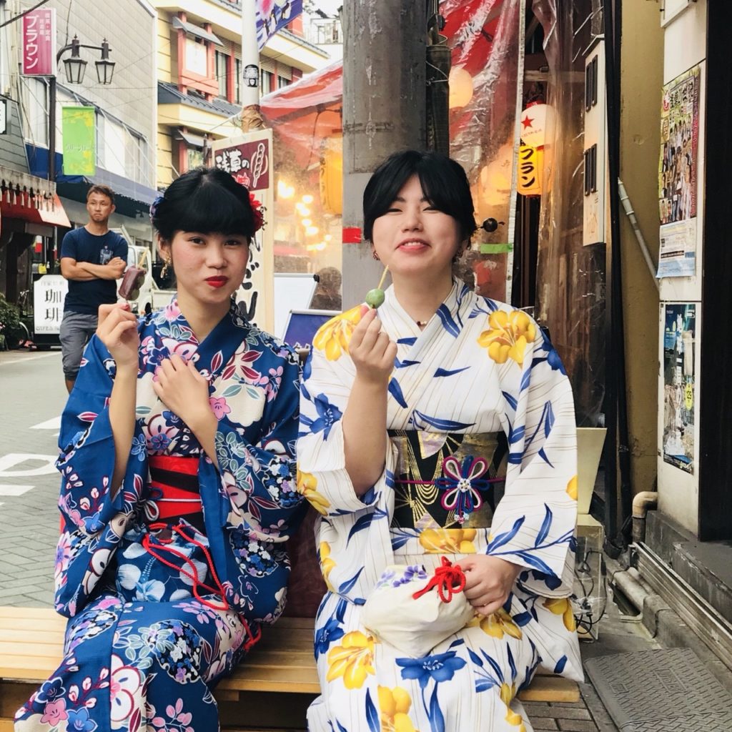Rental Kimono at Asakusa for international exchange!