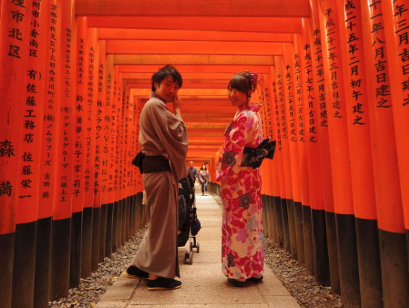 10 points for foreigners when renting kimonos in Kyoto!