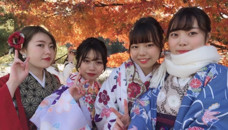 Recommended spots for autumn leaves sightseeing with kimono rental in Kyoto