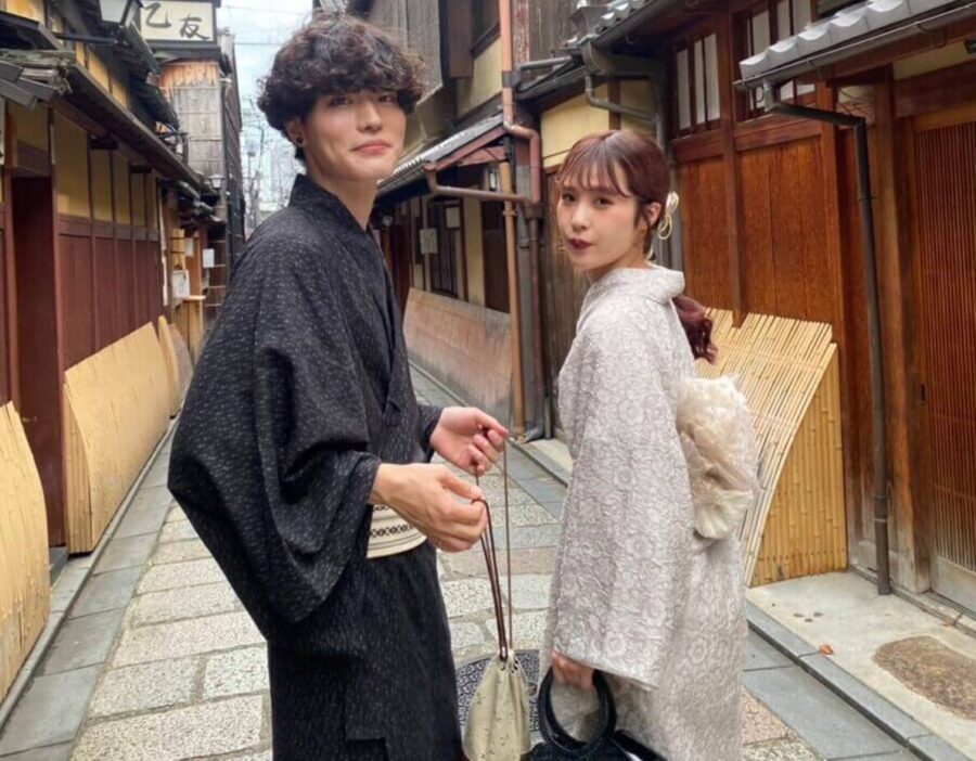 A date in a kimono rental in the calm atmosphere of Gion✨