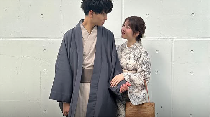 浅草着物カップルプランの着物例3