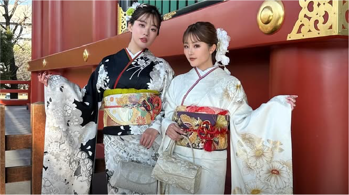 浅草正絹振袖ヘアセットプラン 