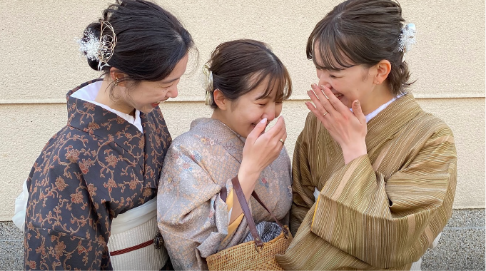 修学旅行着物レンタルプランの着物例3
