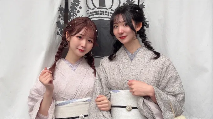 京都着物ヘアセット学割プランの着物例1