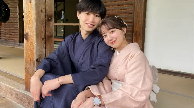 京都着物カップルプランの着物例2