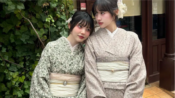 修学旅行着物レンタルプランの着物例2