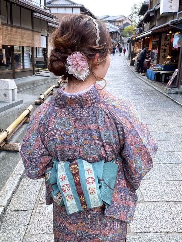 アンティーク着物のコーデ