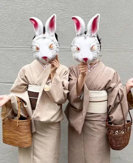 梨花和服のシンプル系着物レンタルコーデイメージ