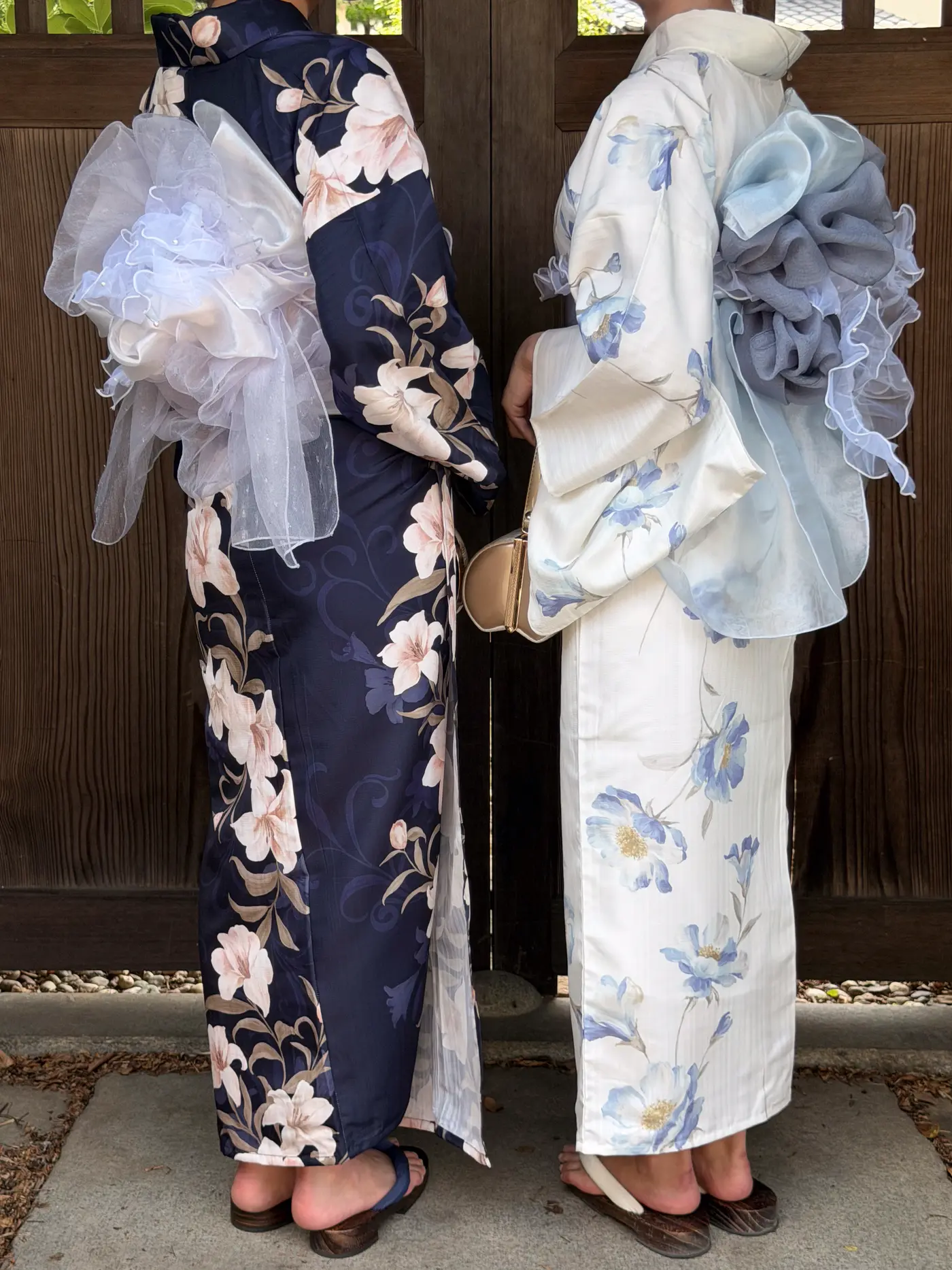 梨花和服のボリュームブーケ帯