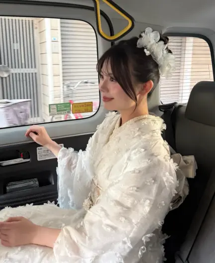 梨花和服のレース着物レンタルコーデ
