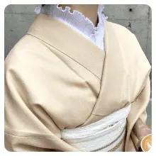 カップル着物コーデと刺繍襟（¥500）