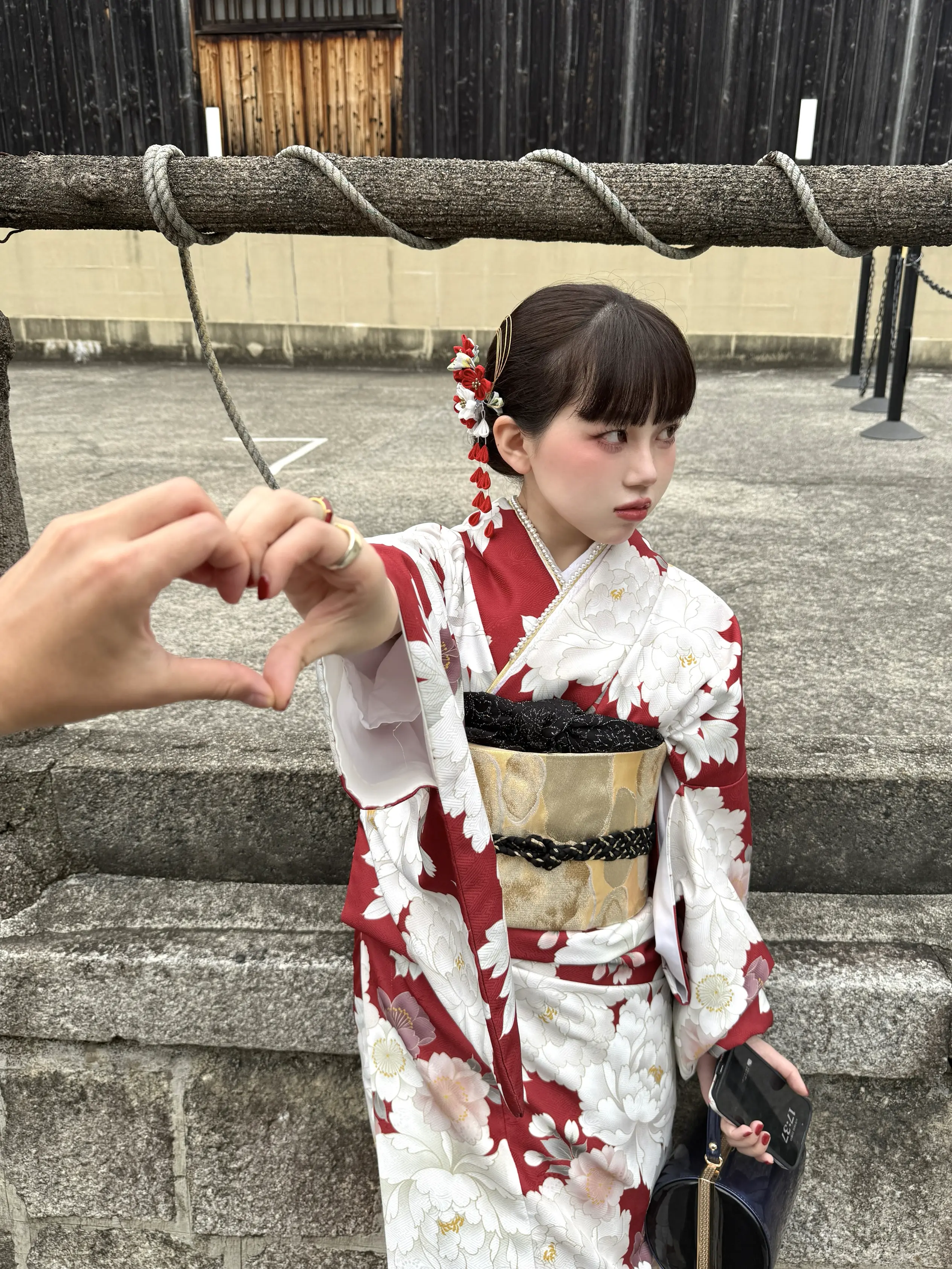 梨花和服の人気着物