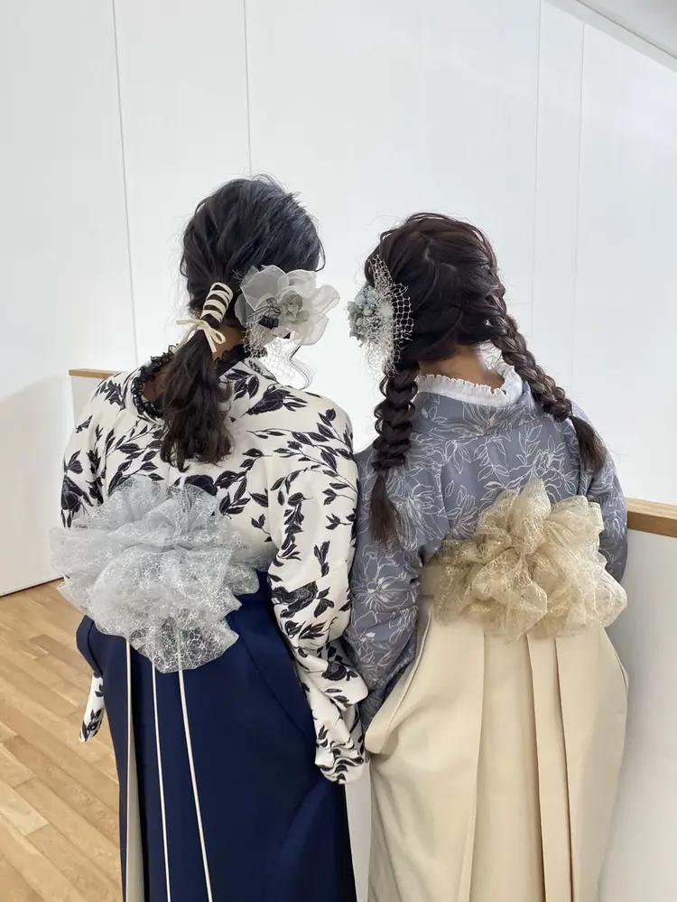 卒業式袴のヘアセット