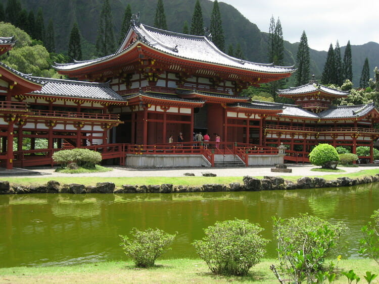 京都の着物レンタルで平等院