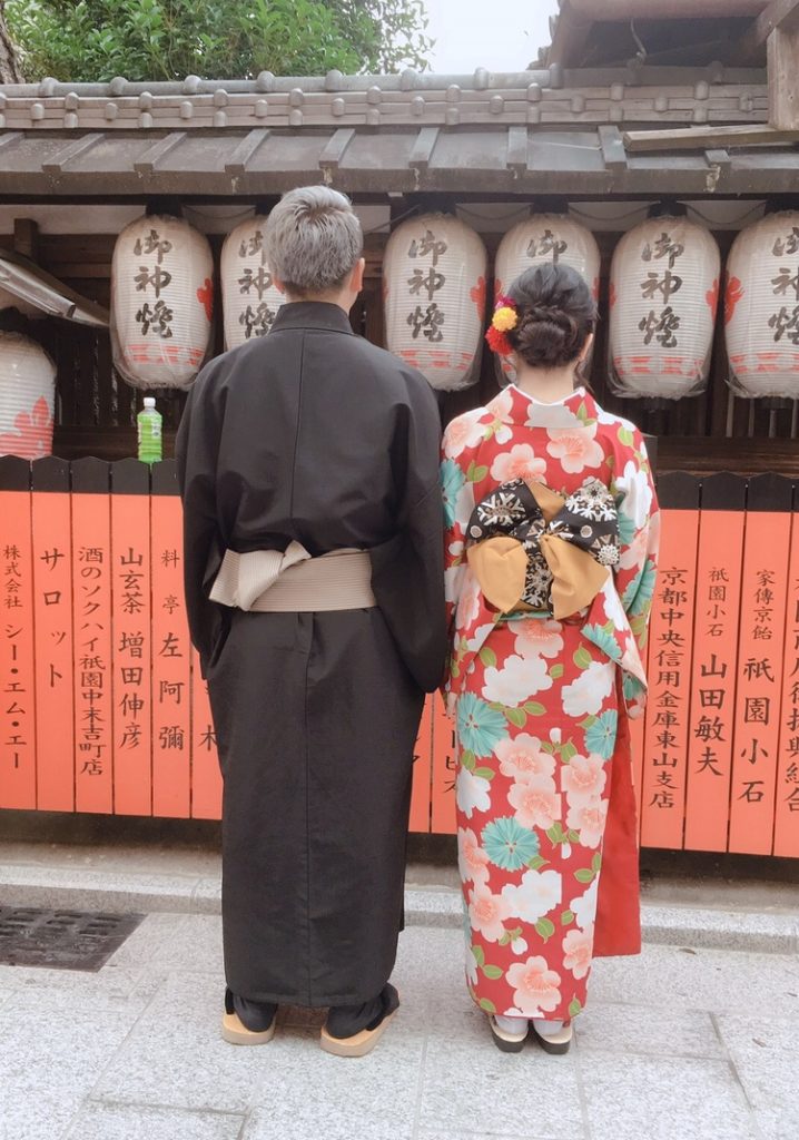 京都で男性も着物レンタル
