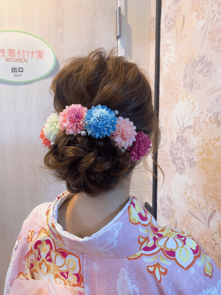 京都の着物レンタルにぴったりなヘアセット