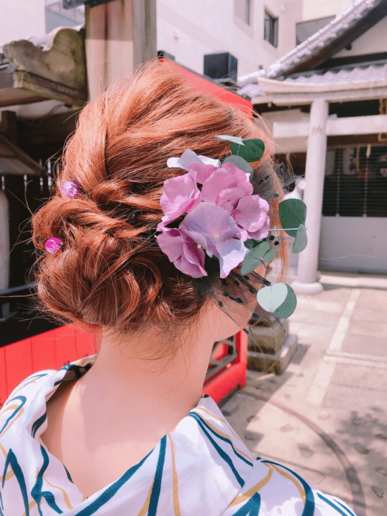 京都の着物レンタルにぴったりなヘアセット