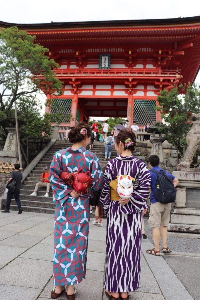 京都で浴衣レンタルをして清水寺観光