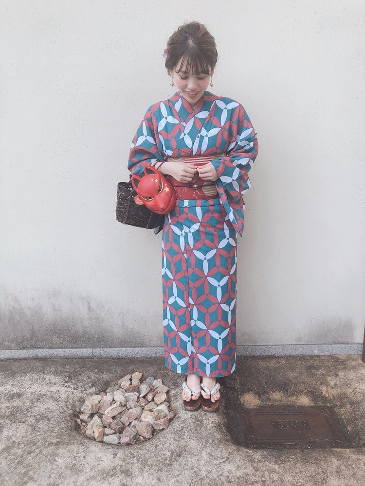 京都で古典柄な浴衣をレンタル