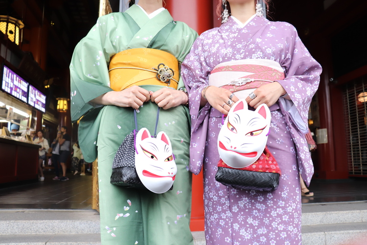 京都の着物レンタルの様子