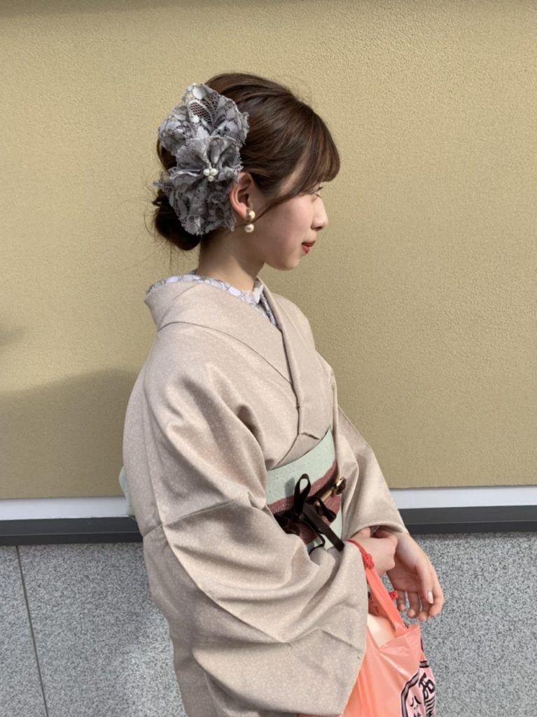 京都で着物レンタルとヘアセット