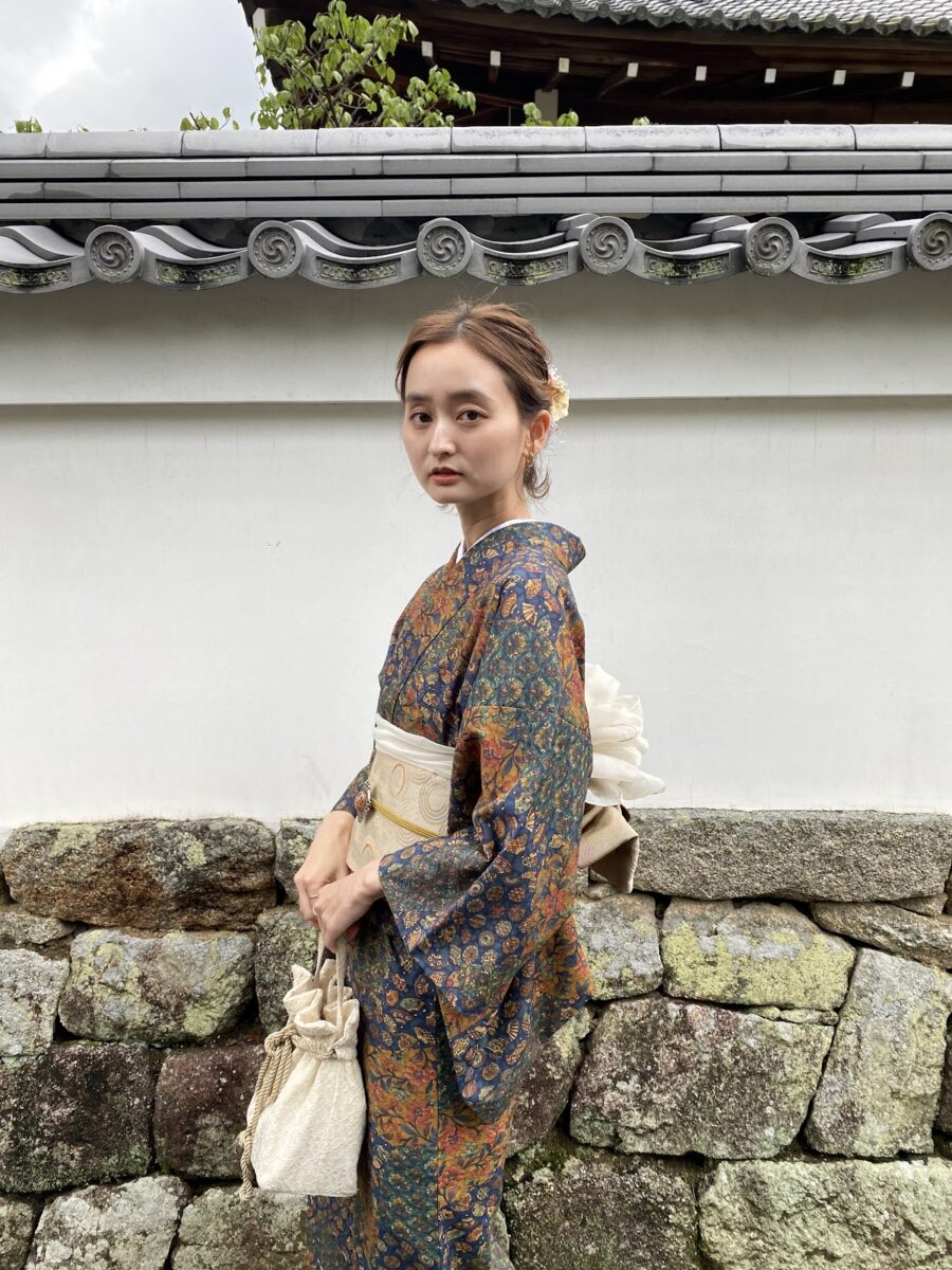 秋の着物カップルコーデ