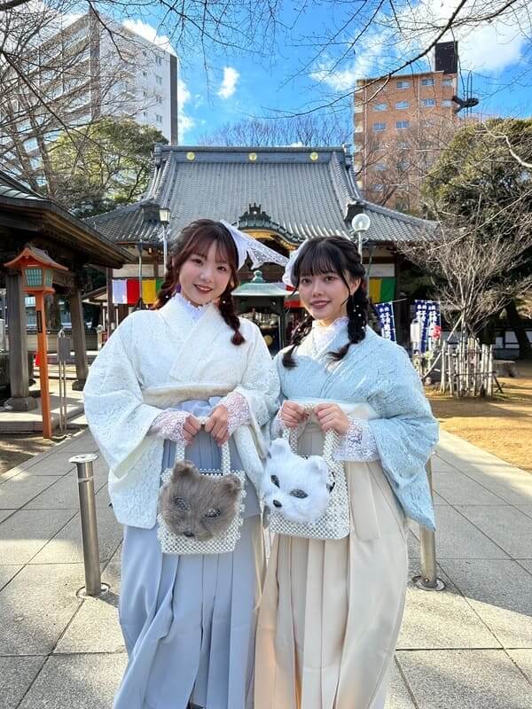 川越で着物レンタルをして氷川神社