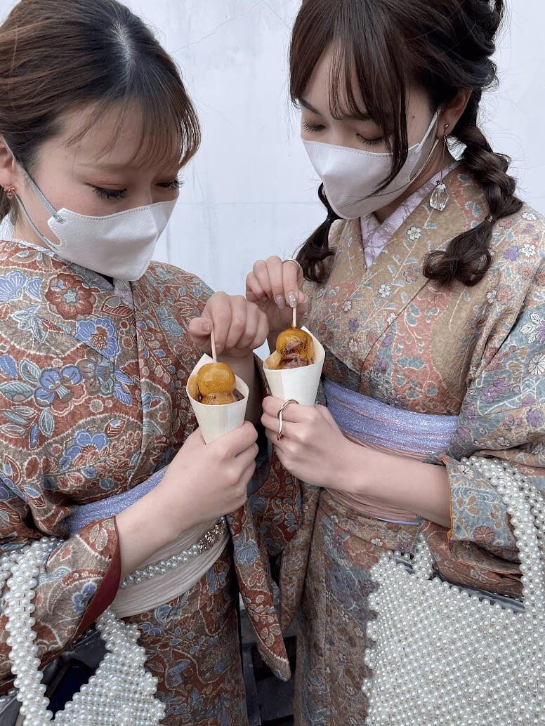 嵐山で着物体験