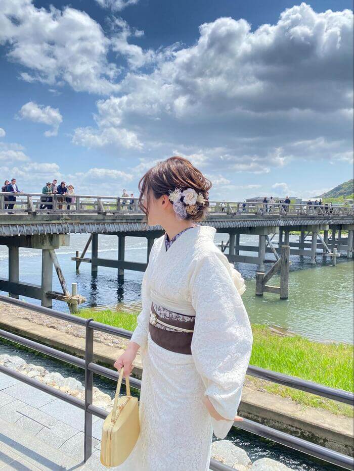 一度は着てみたい！京都で白レース着物を大人っぽく着こなすコツ♥