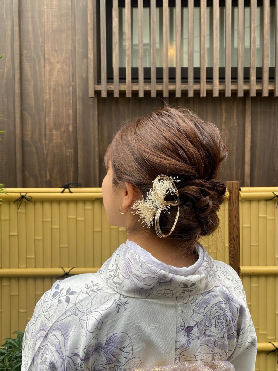 着物レンタルのヘアセット