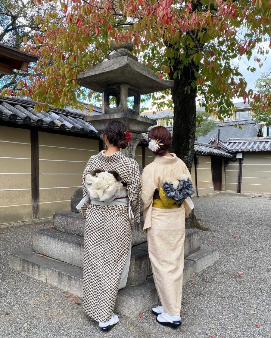 京都の紅葉を着物で回るルート・返却時間・持ち物