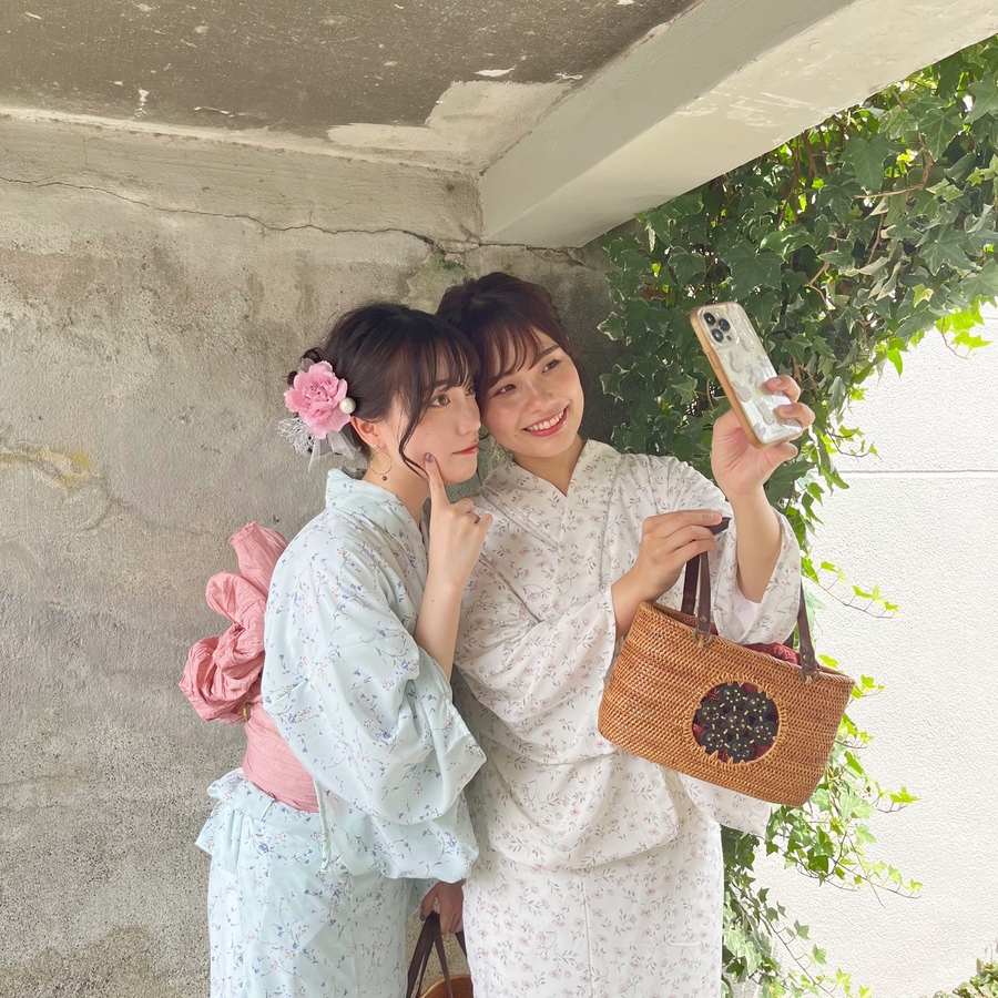 浴衣租借梨花和服的原創浴衣