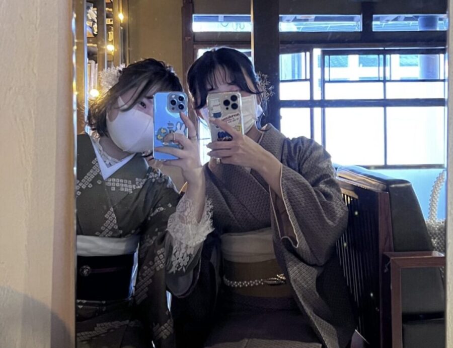 在京都車站租借可愛復古和服，穿著和服漫步遊覽